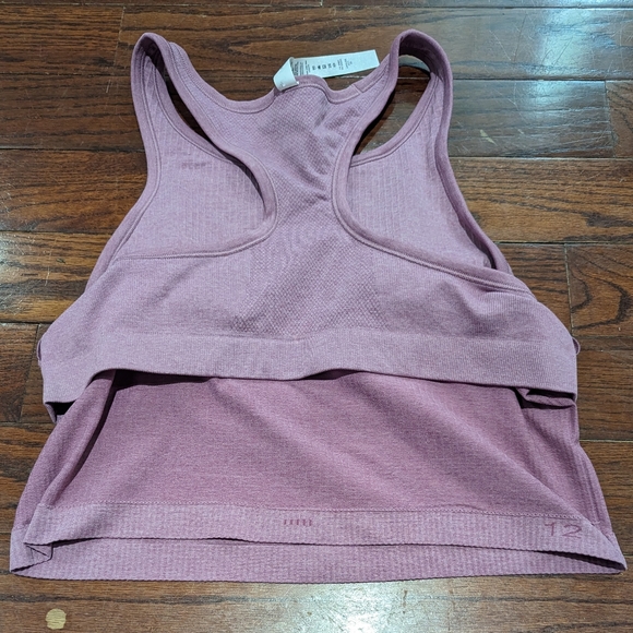 NWOT Lululemon Ebb to Street Cropped Racerback Tank Top - Velvet Dust - Picture 7 of 14